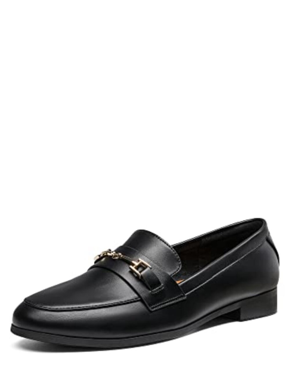 Women's Penny Loafers Flat Dress Shoes PU Slip-On Business Casual